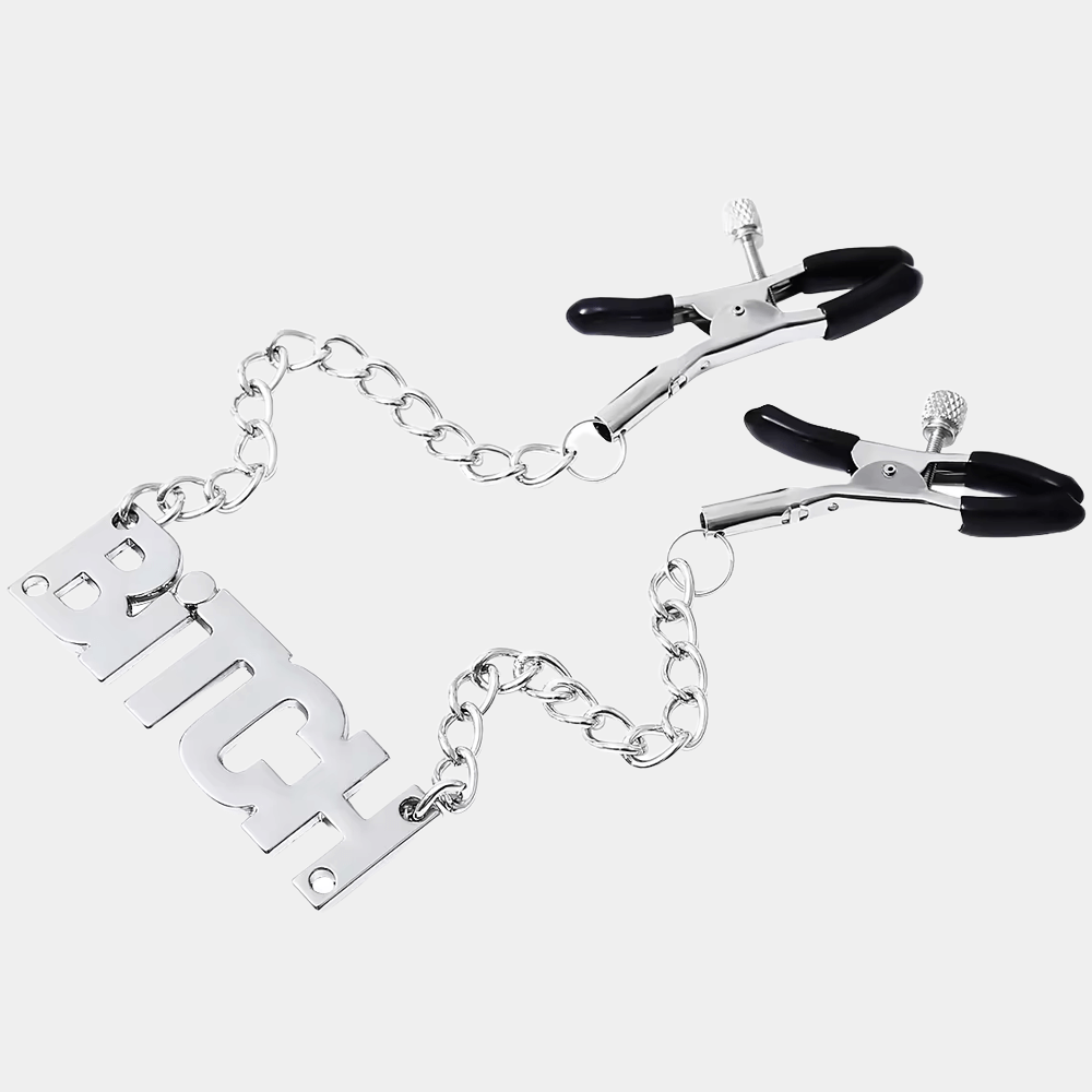 BDSM Chain Nipple Clamps at Tickle & Twist
