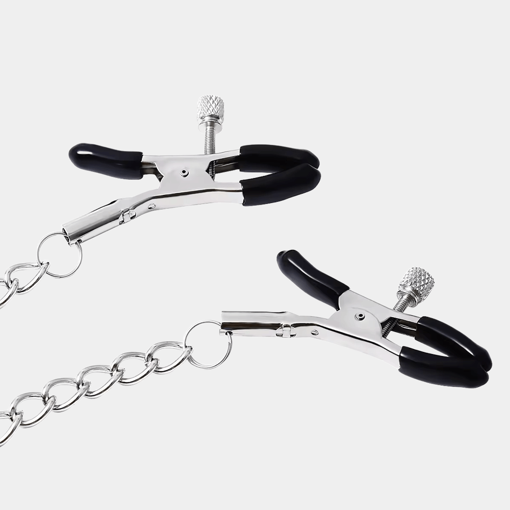 BDSM Chain Nipple Clamps at Tickle & Twist