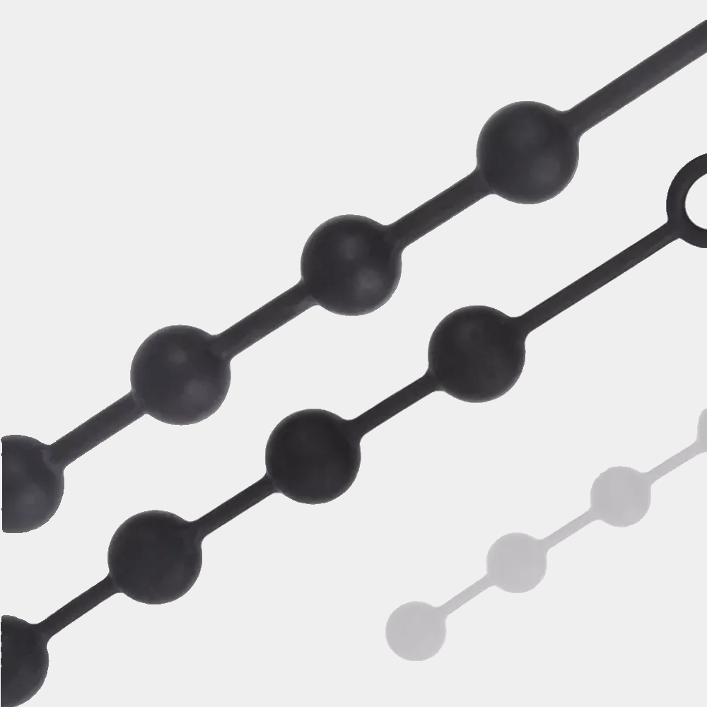 Midnight Pleasure Silicone Anal Beads at Tickle & Twist