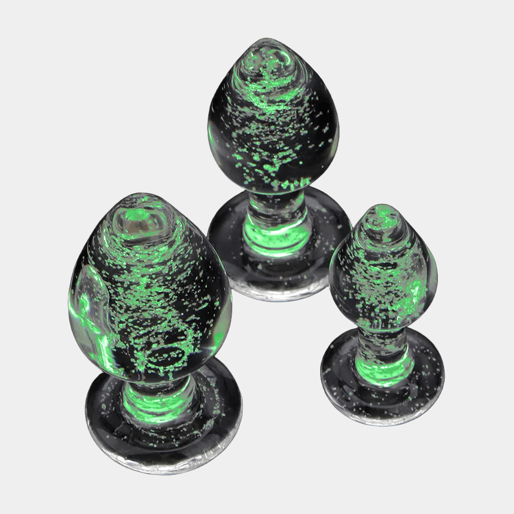 Luminescent Glass Butt Plug Collection at Tickle & Twist