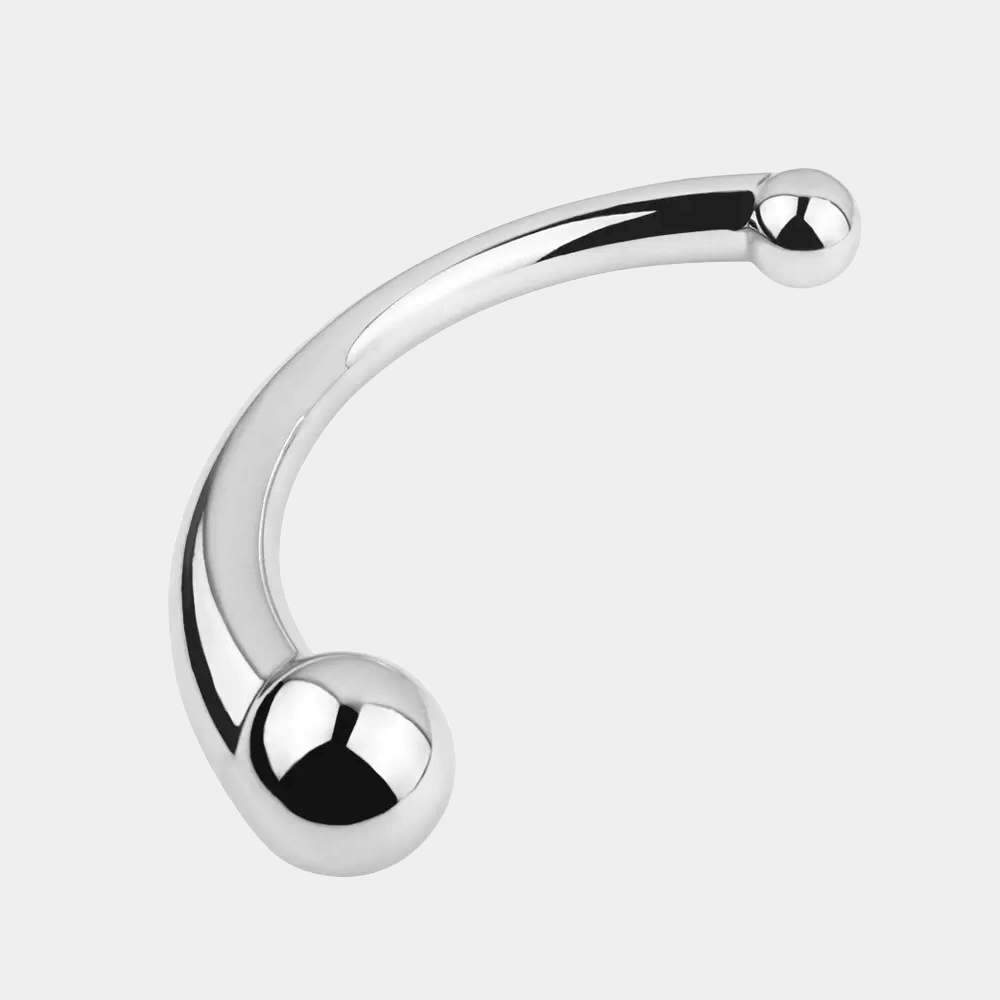 Sculpted Stainless Steel Anal Stimulator at Tickle & Twist