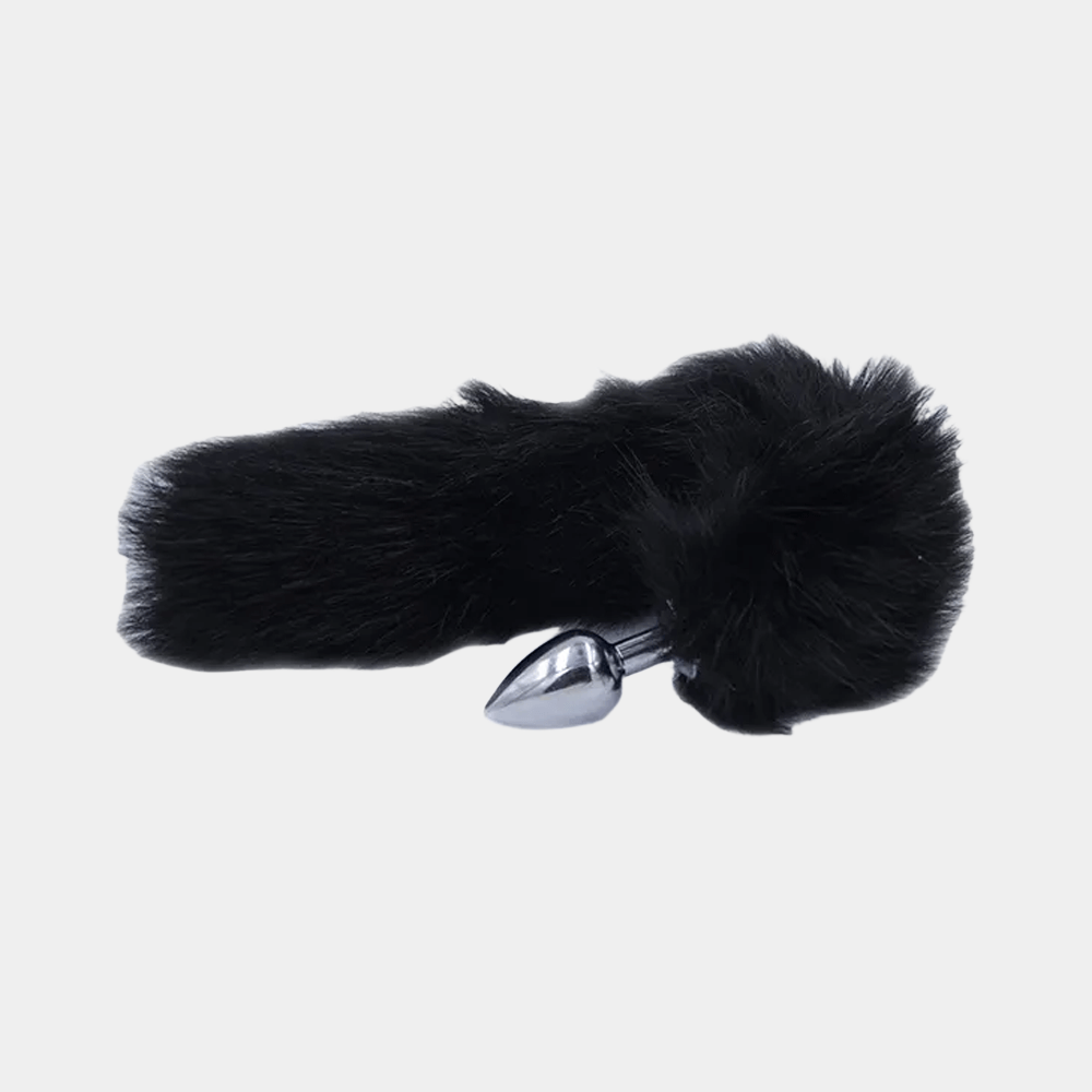 Midnight Fox Tail Butt Plug at Tickle & Twist