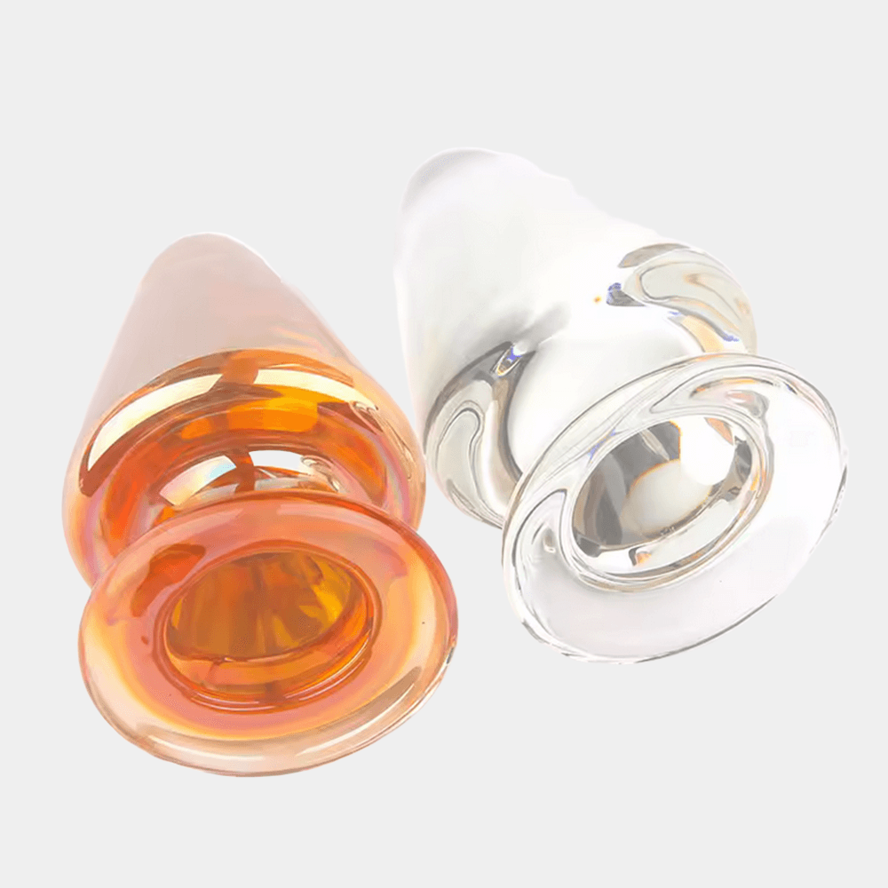 Luminous Crystal Butt Plug - Amber at Tickle & Twist