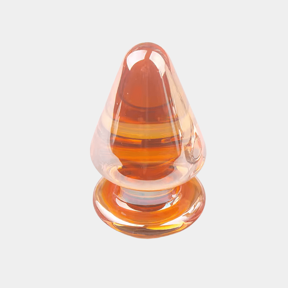 Luminous Crystal Butt Plug - Amber at Tickle & Twist