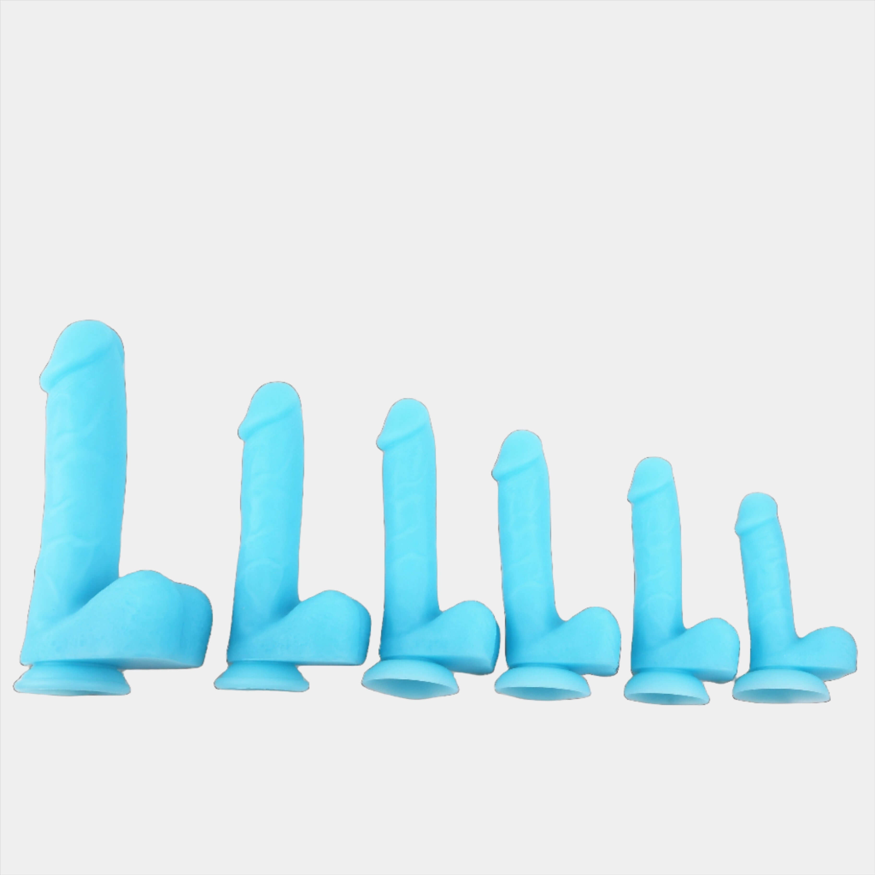 Neon Blue Dildo at Tickle & Twist