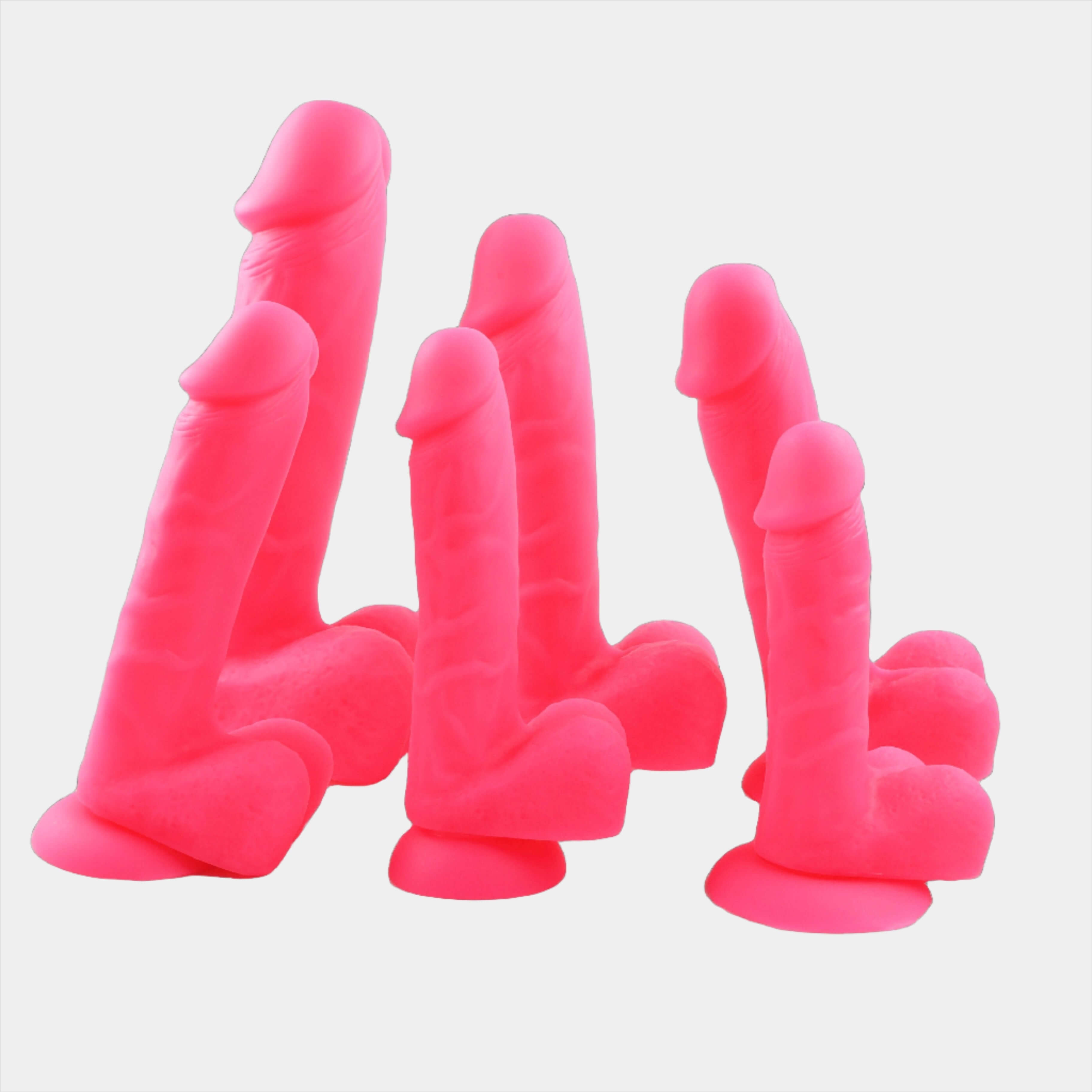 Neon PInk Dildo at Tickle & Twist