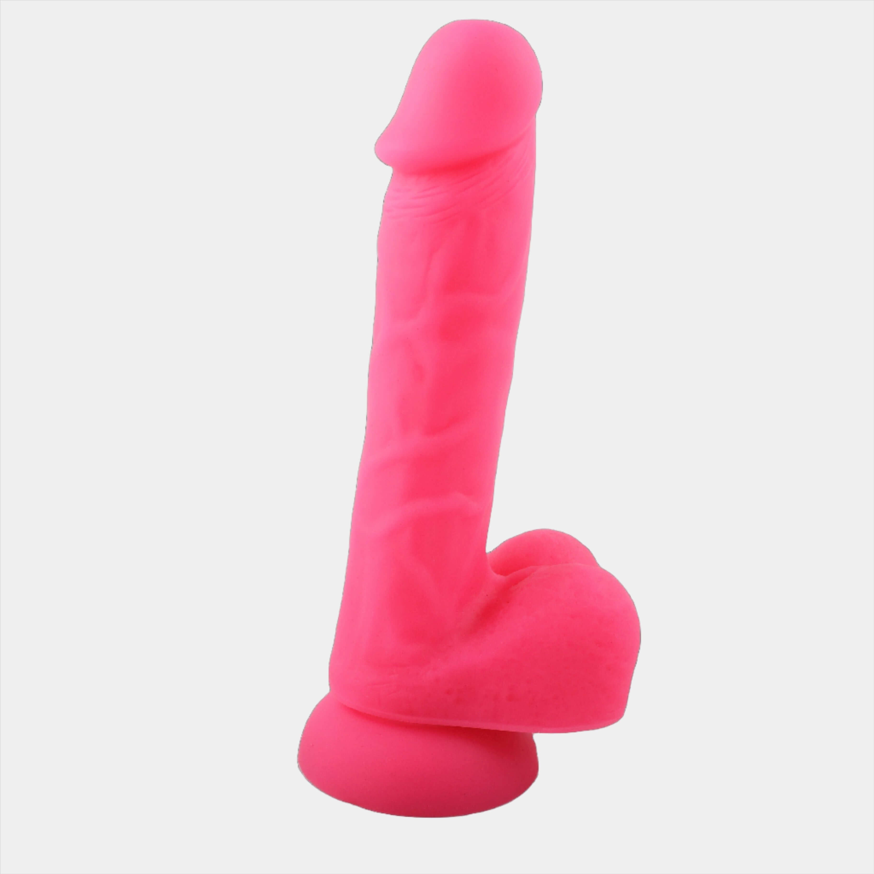 Neon PInk Dildo at Tickle & Twist