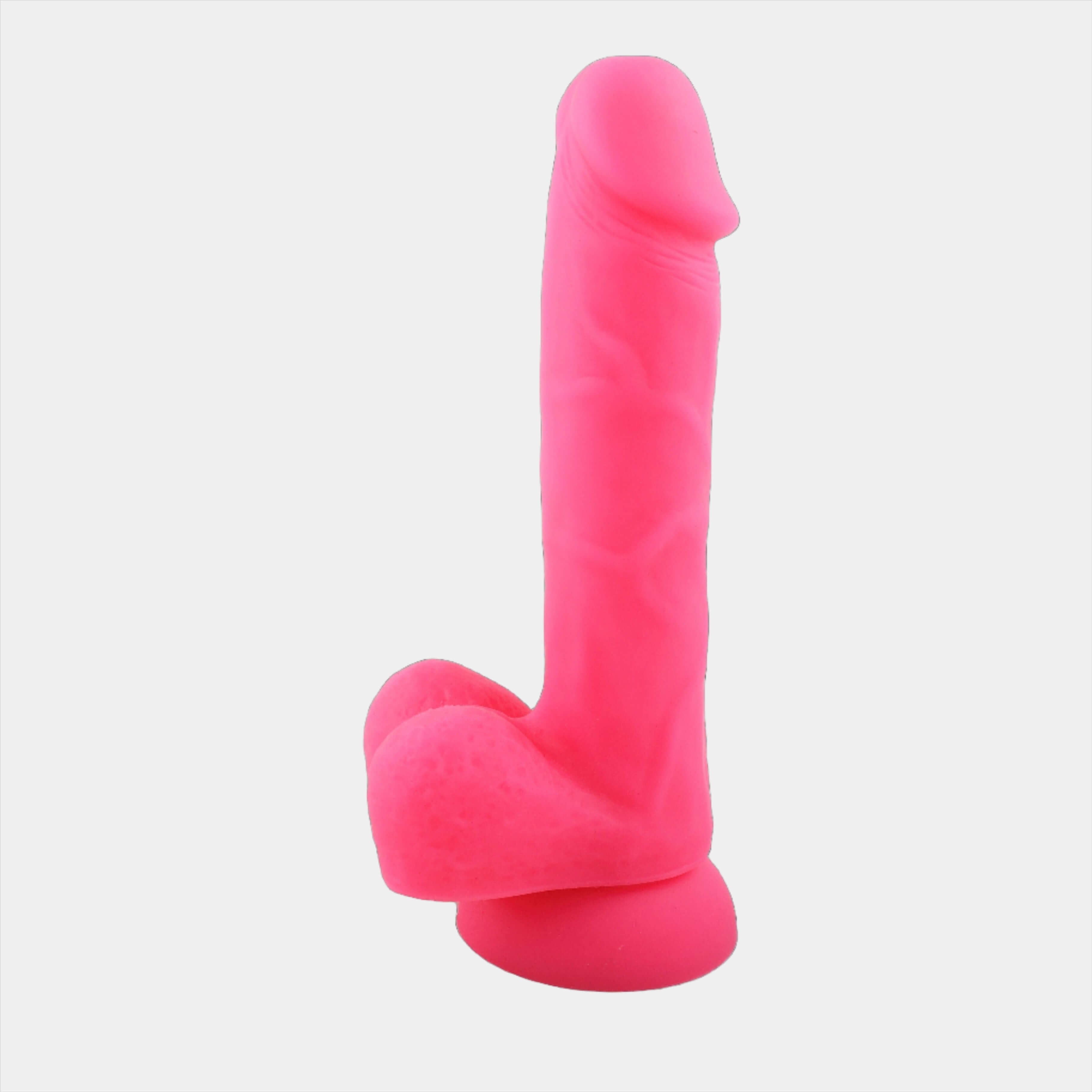 Neon PInk Dildo at Tickle & Twist