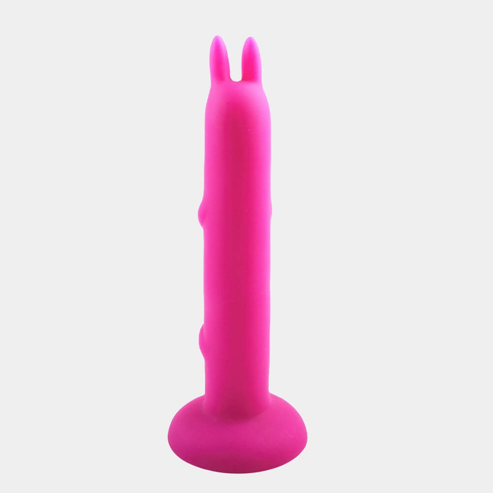Hot Pink Rabbit Dildo at Tickle & Twist