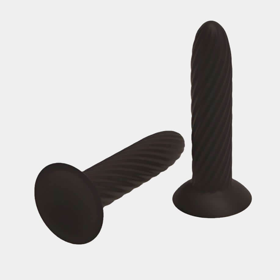 Onyx Spiral Dildo Plug at Tickle & Twist