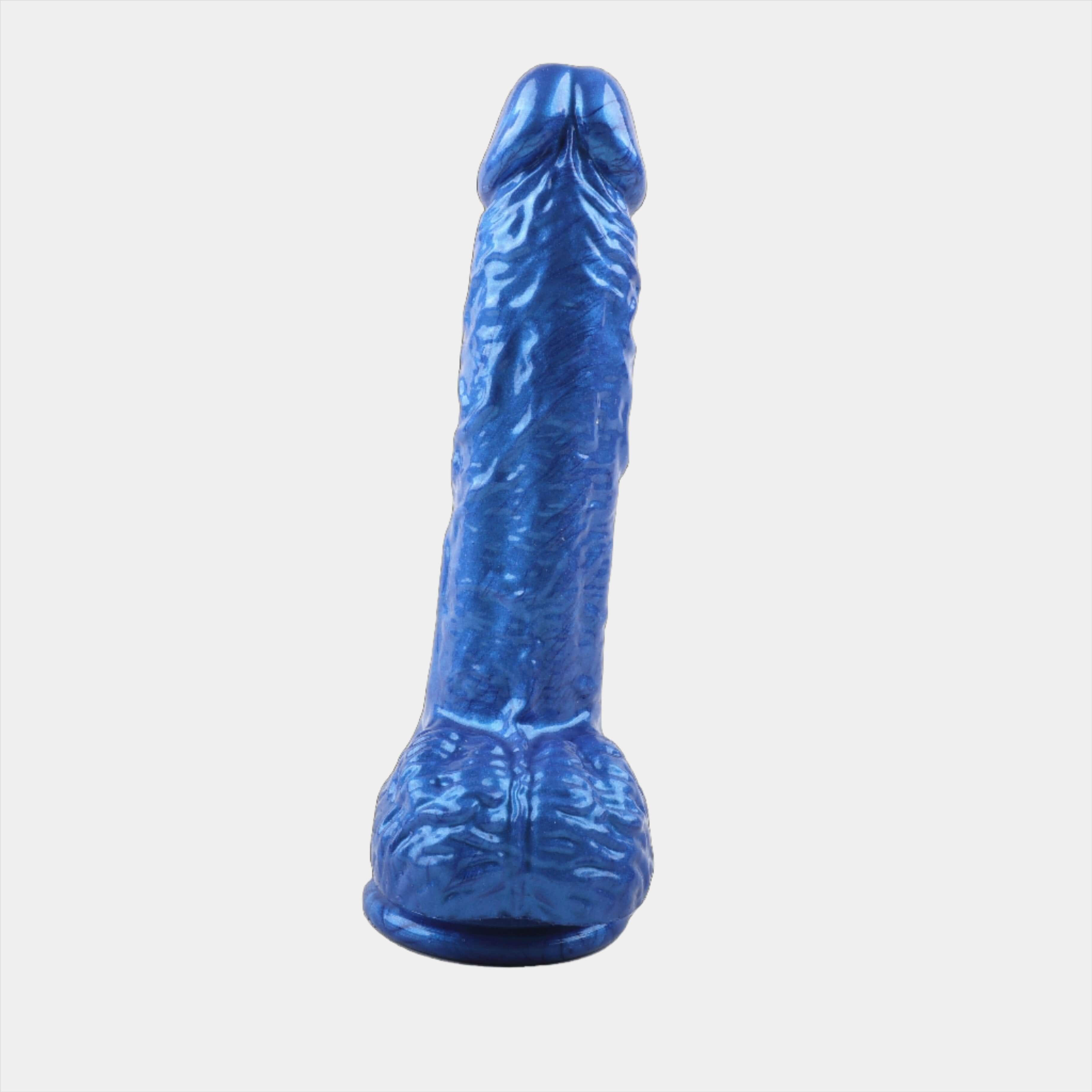 Glimmer Blue 7inch Realistic Dildo at Tickle & Twist