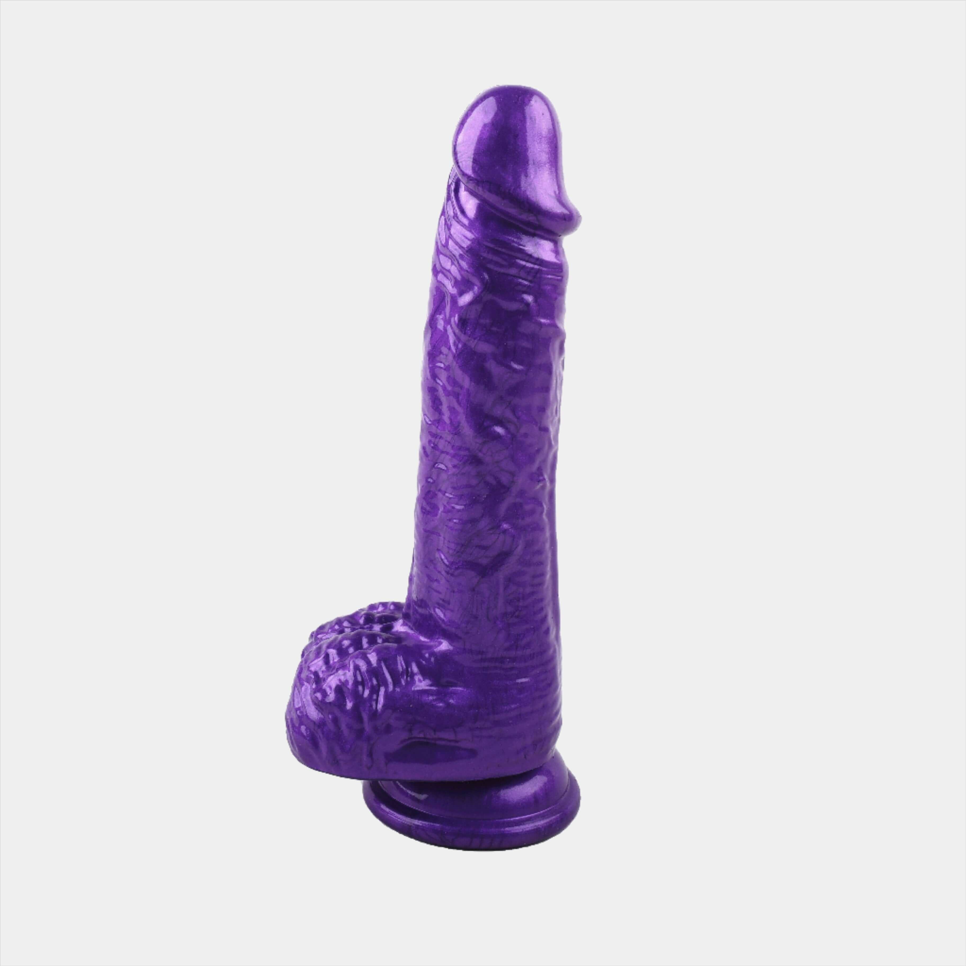 Glimmer Aubergine 7inch Realistic Dildo at Tickle & Twist