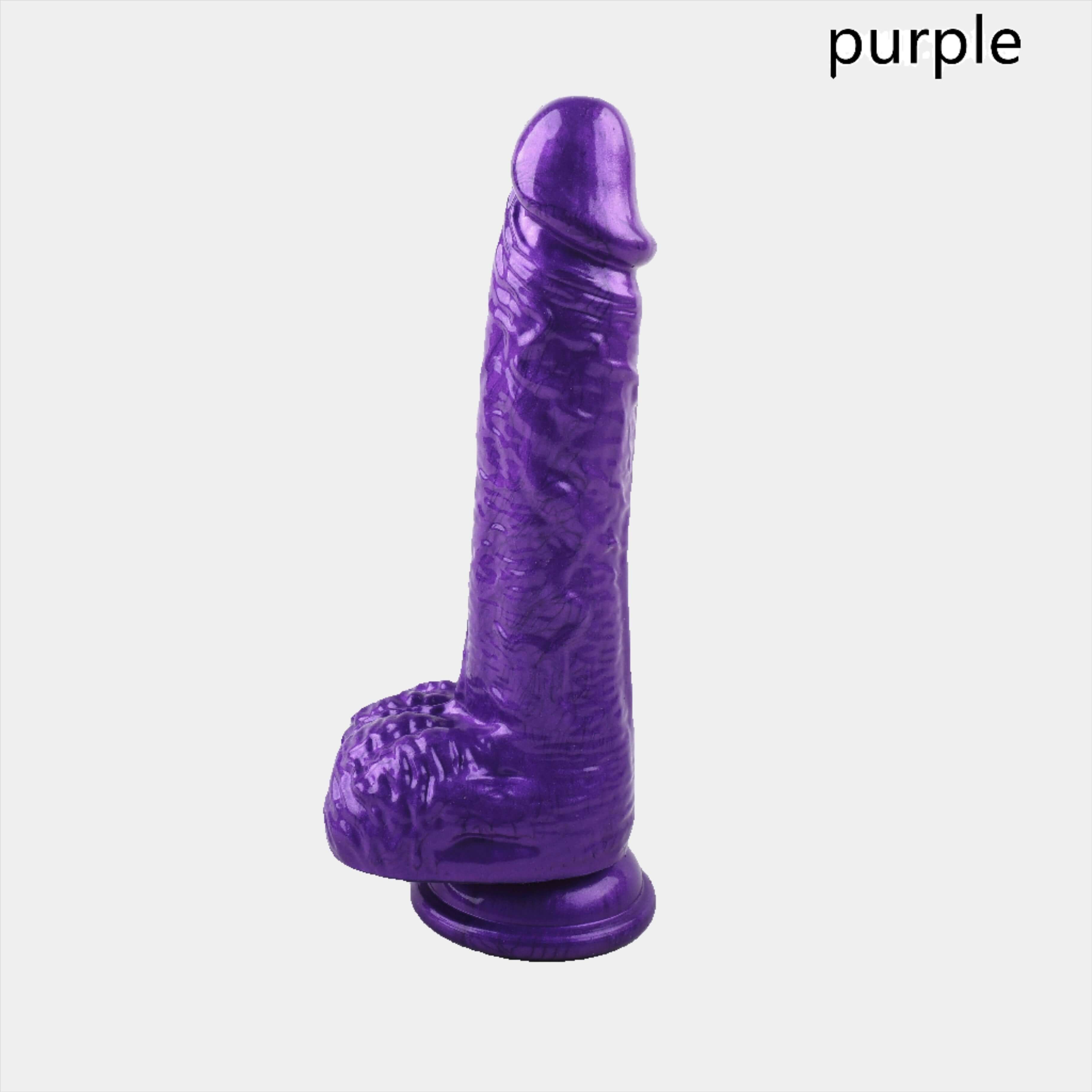 Glimmer Aubergine 7inch Realistic Dildo at Tickle & Twist