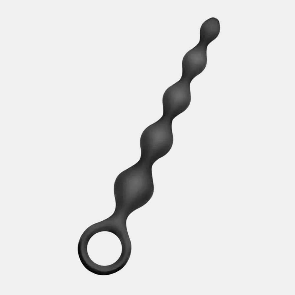 Ultimate Pleasure Ribbed Anal Beads at Tickle & Twist