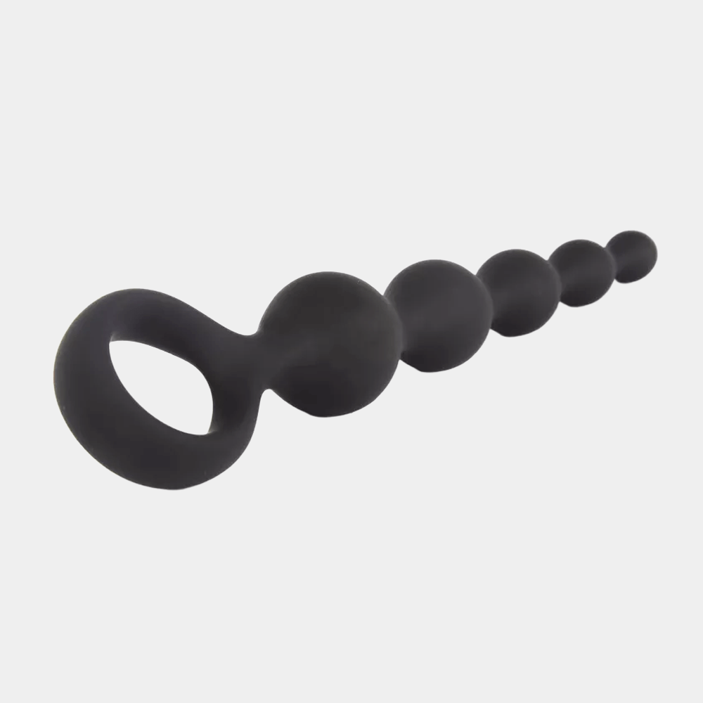 Ultimate Pleasure Ribbed Anal Beads at Tickle & Twist