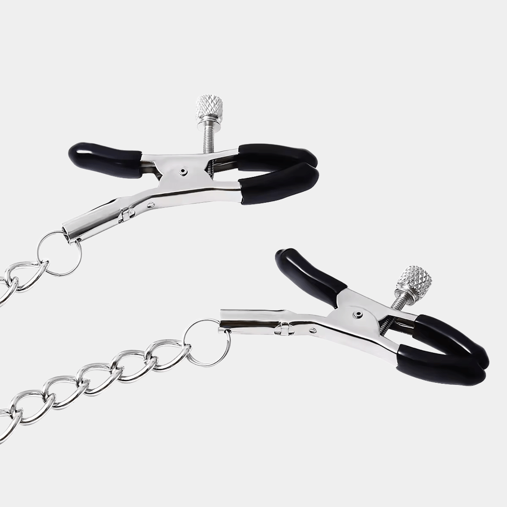 Sensation Link Nipple Clamps at Tickle & Twist