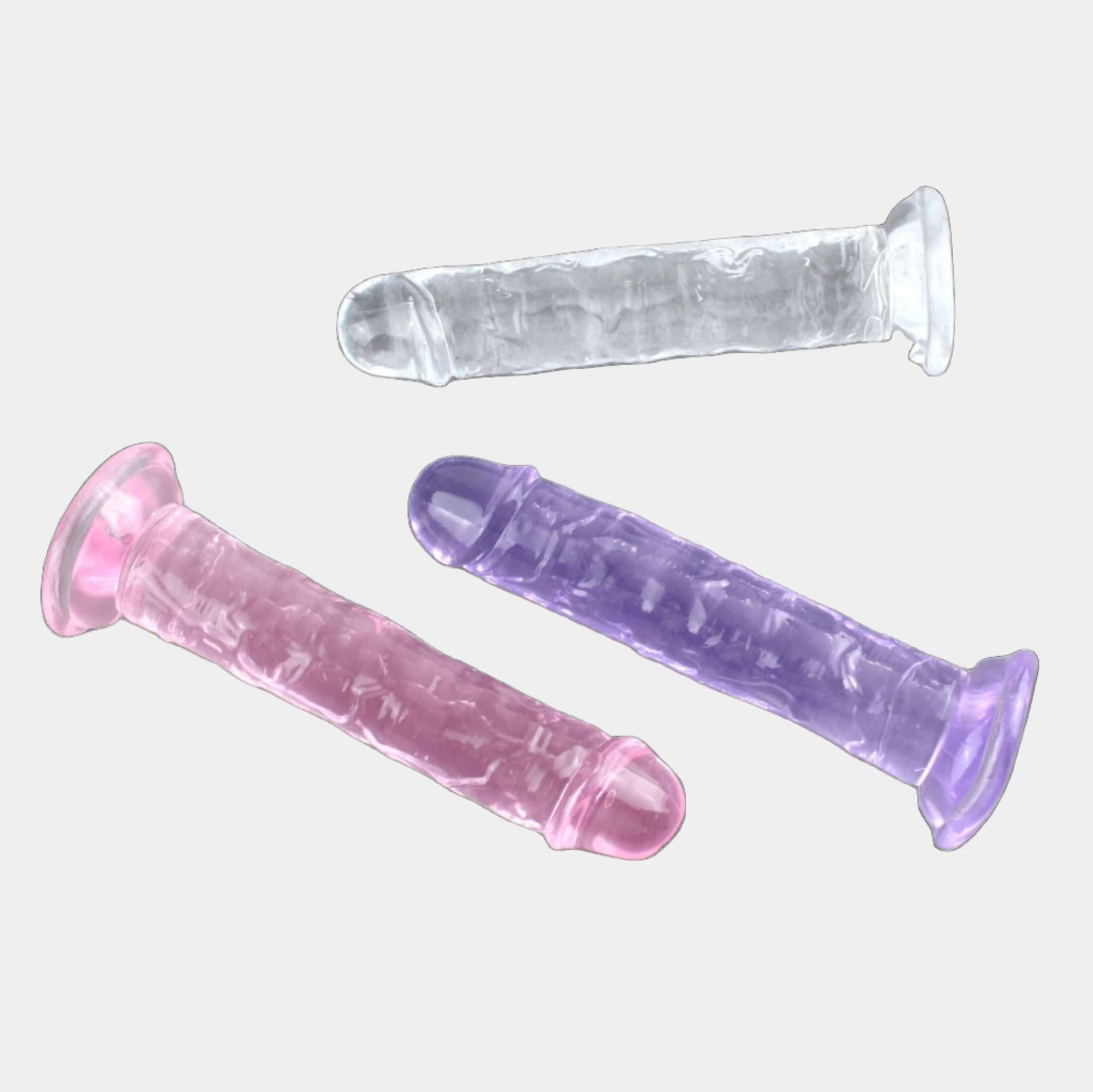Pink Jelly Dildo at Tickle & Twist