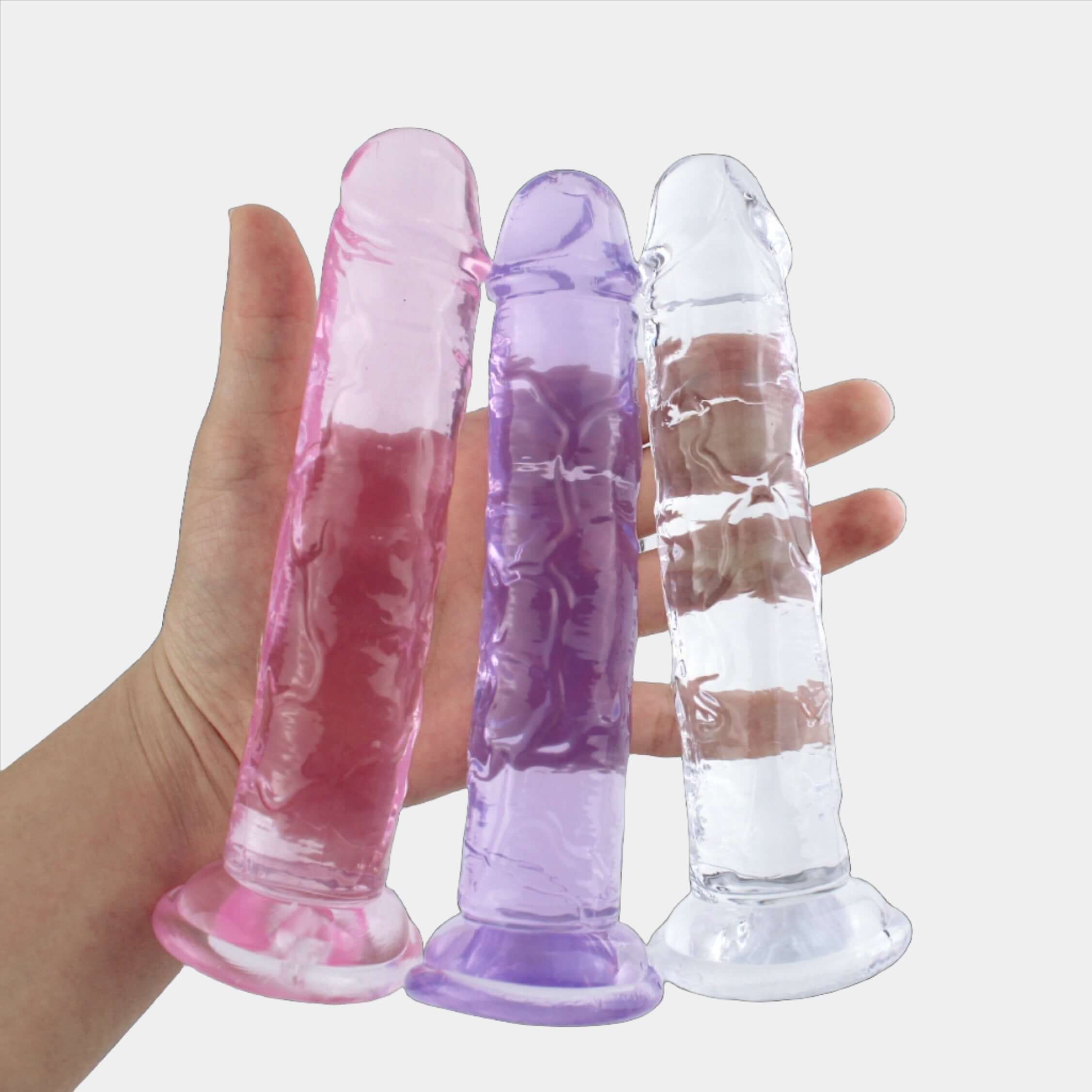 Pink Jelly Dildo at Tickle & Twist
