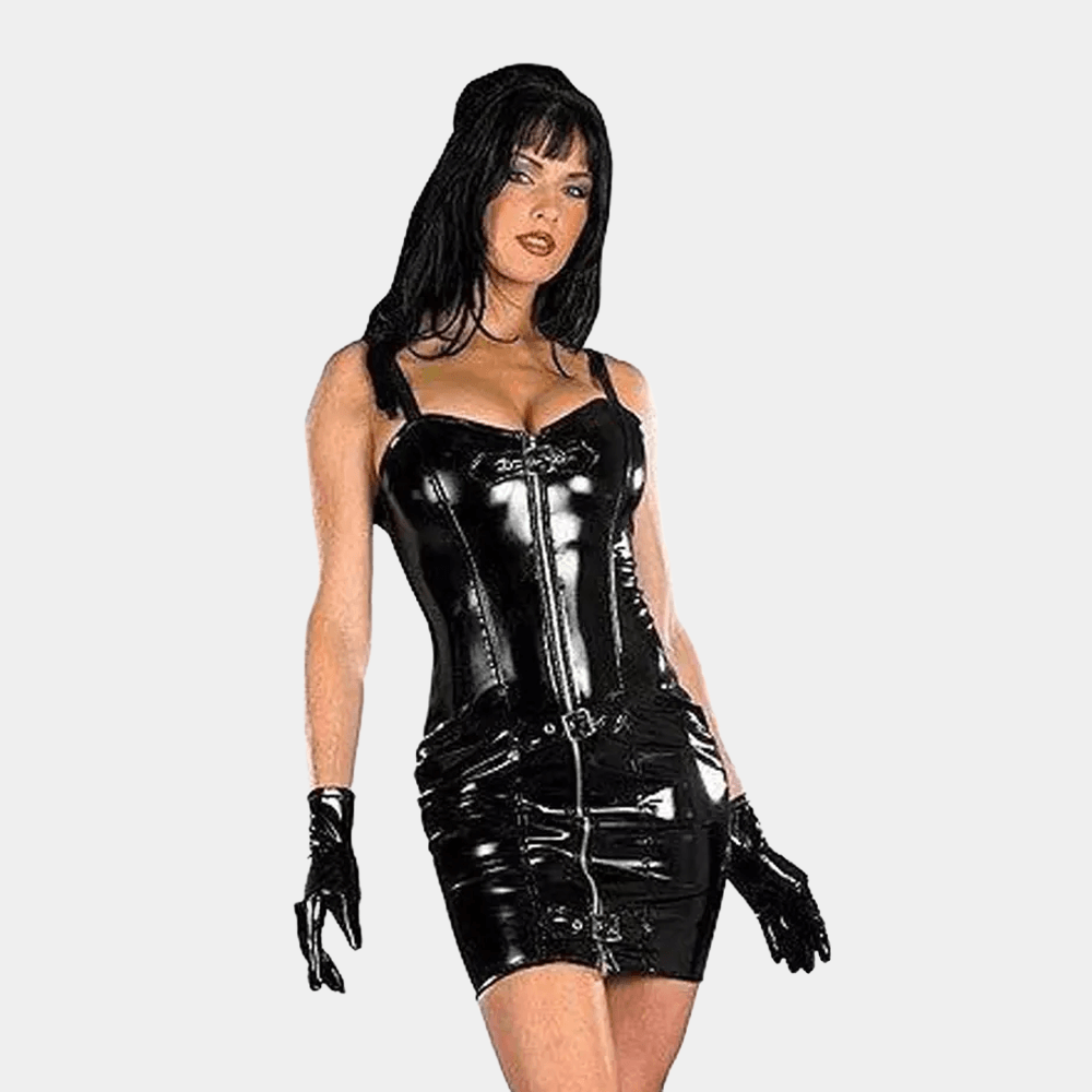 Shimmering Zipper BDSM Dress at Tickle & Twist