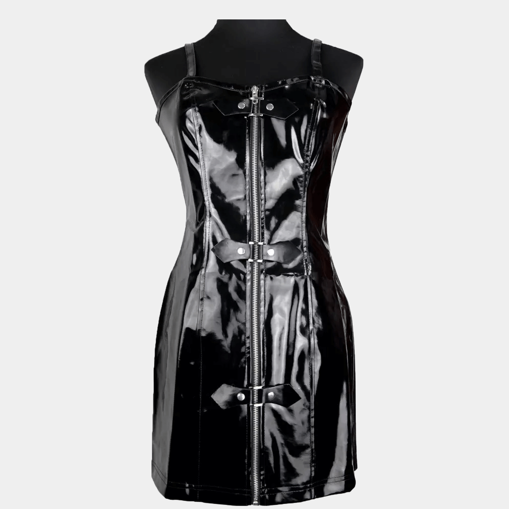 Shimmering Zipper BDSM Dress at Tickle & Twist