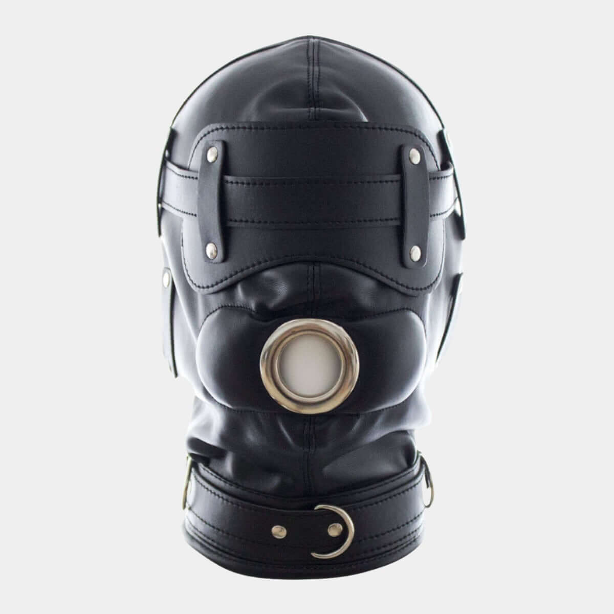 Next Level' Hood - Padded Blindfold & Dildo Gag at Tickle & Twist