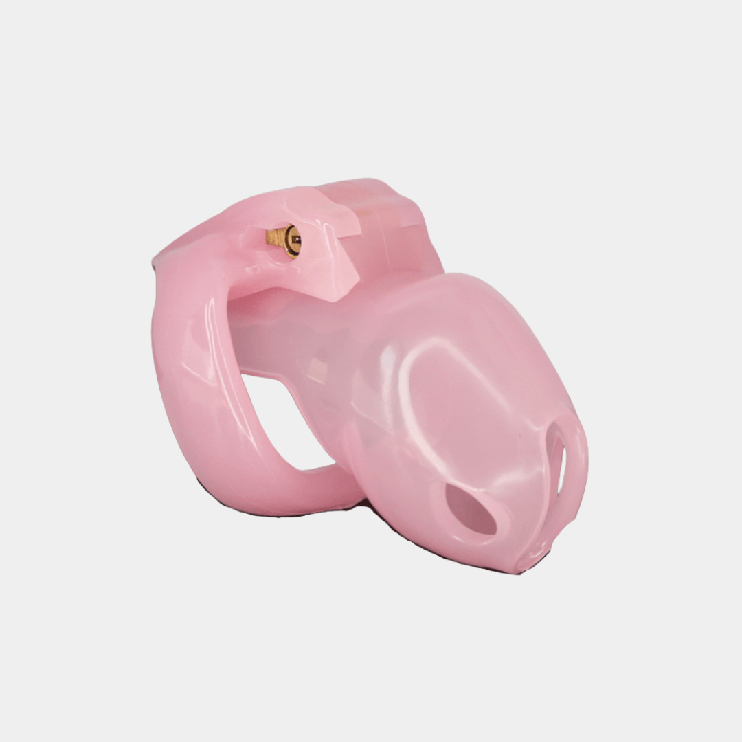 Pink Smooth Resin Nano Cock Cage at Tickle & Twist