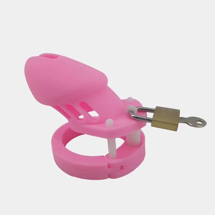 Pink Silicone Cock Cage - Small at Tickle & Twist