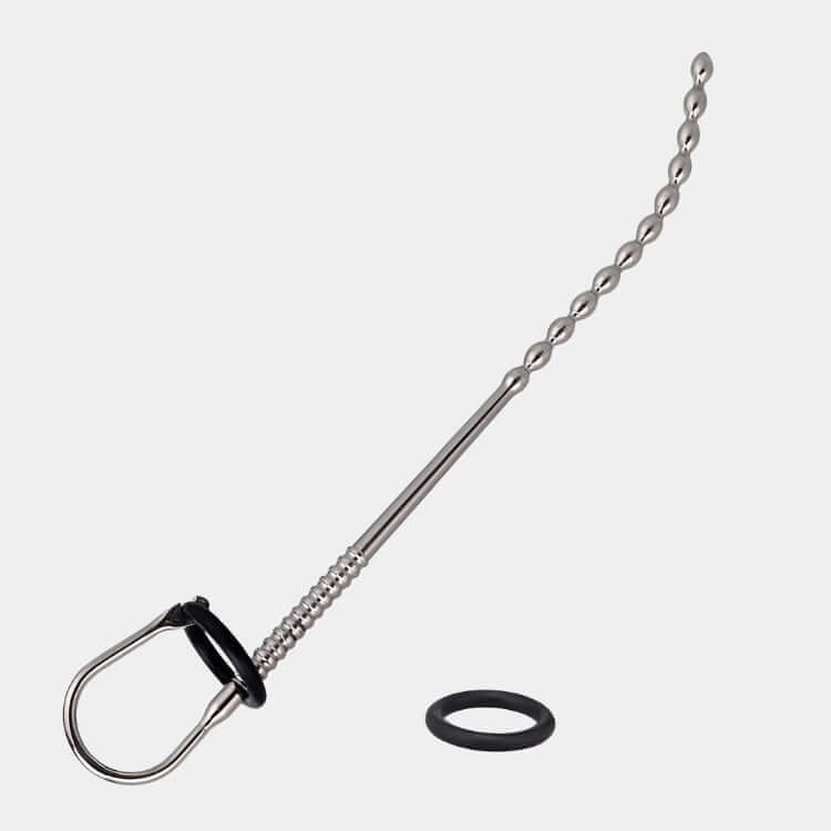 SS Angled Beaded Penis Wand at Tickle & Twist