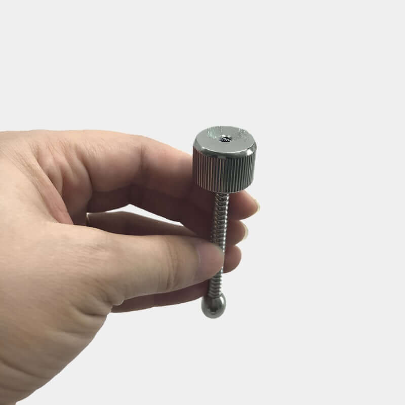 SS Ribbed Sperm Stopper Plug at Tickle & Twist