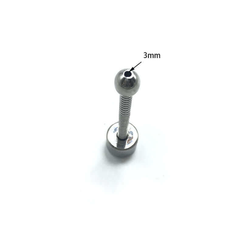 SS Ribbed Sperm Stopper Plug at Tickle & Twist