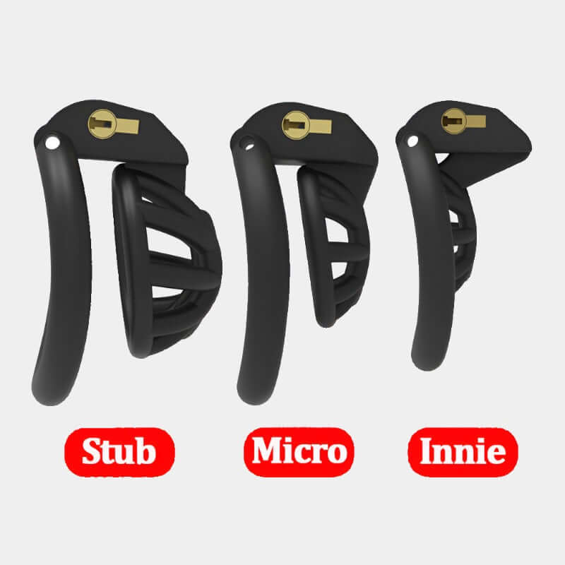 Black Resin Drain Trap Cock Cage at Tickle & Twist