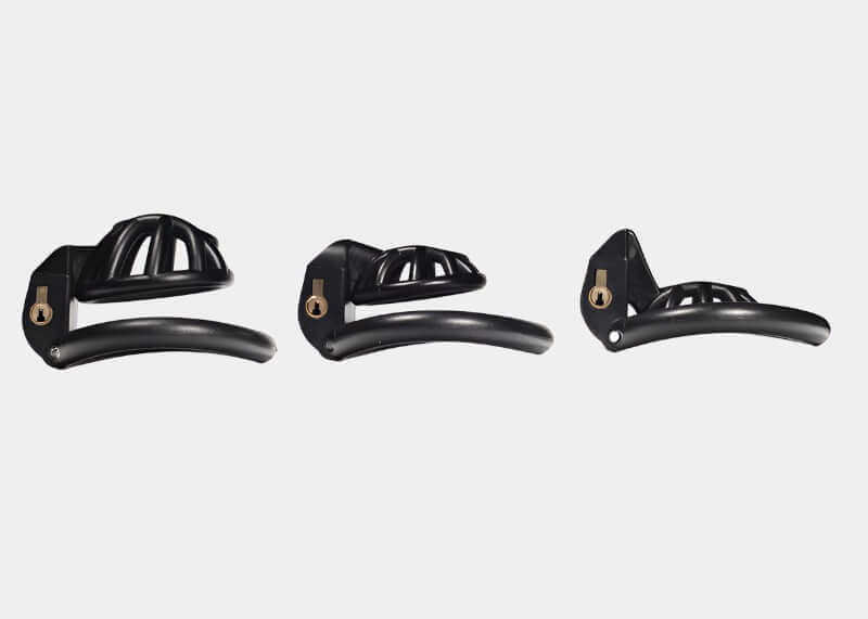 Black Resin Drain Trap Cock Cage at Tickle & Twist