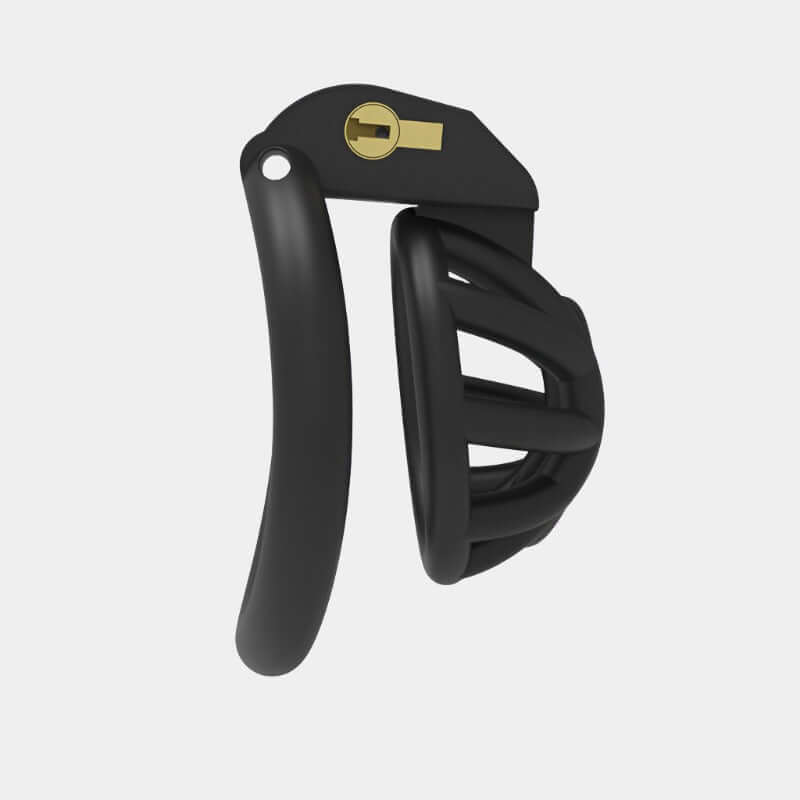 Black Resin Drain Trap Cock Cage at Tickle & Twist