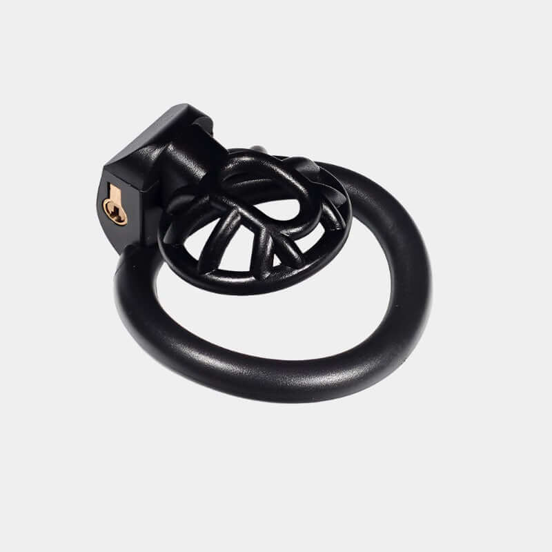 Black Resin Drain Trap Cock Cage at Tickle & Twist