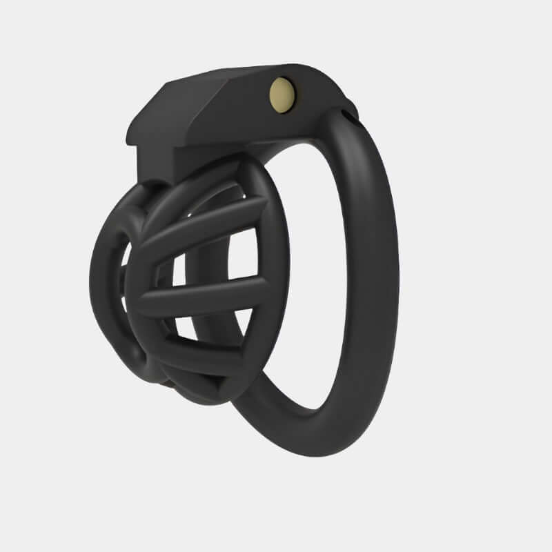 Black Resin Drain Trap Cock Cage at Tickle & Twist