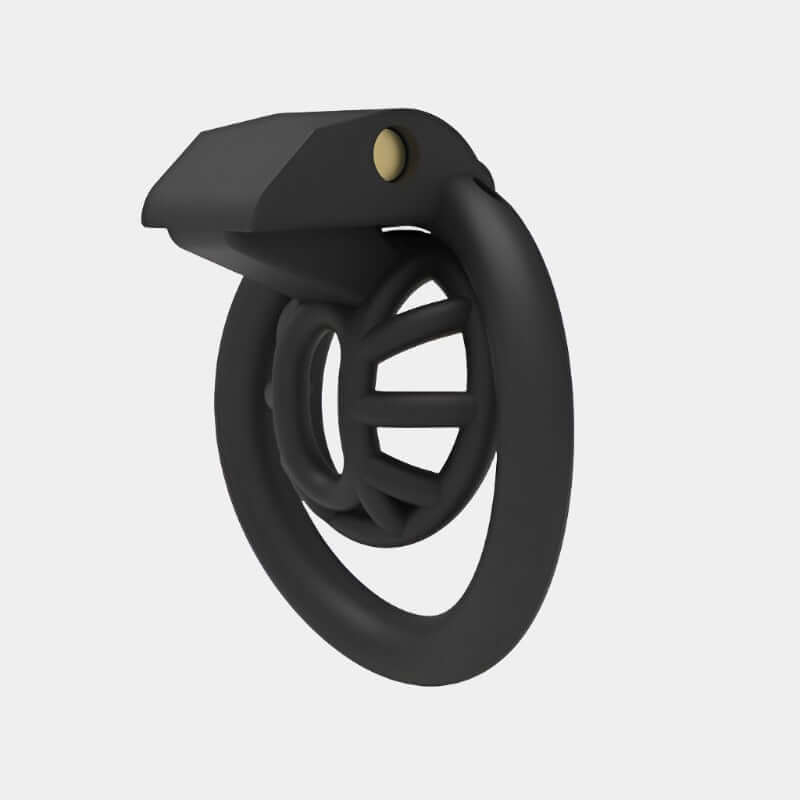 Black Resin Drain Trap Cock Cage at Tickle & Twist