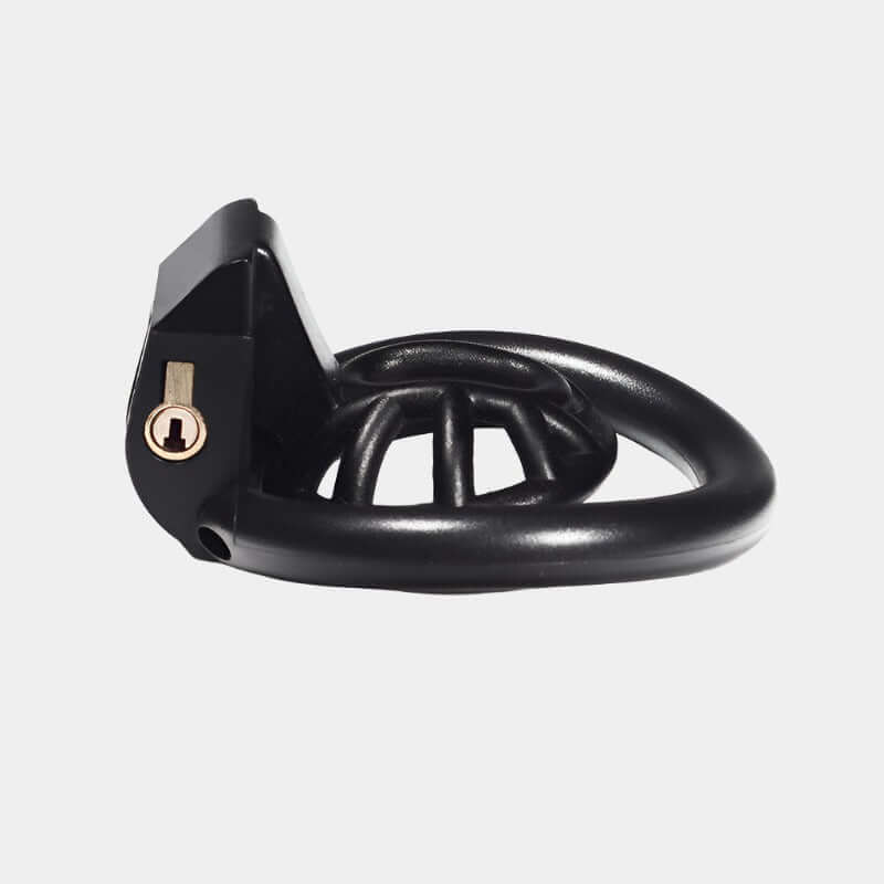 Black Resin Drain Trap Cock Cage at Tickle & Twist