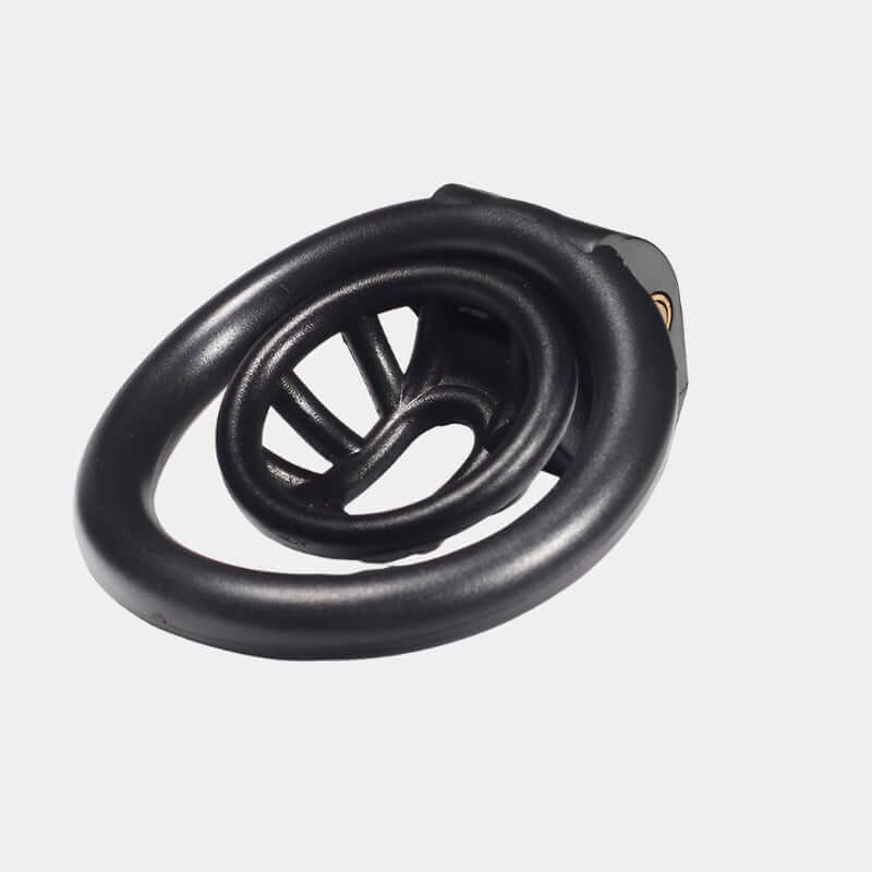 Black Resin Drain Trap Cock Cage at Tickle & Twist