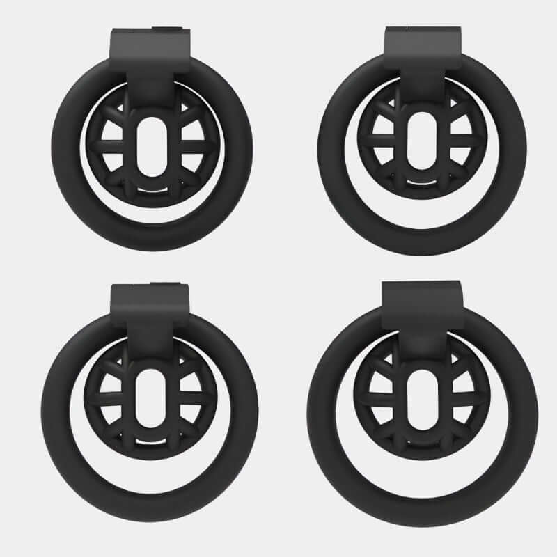 Black Resin Drain Trap Cock Cage at Tickle & Twist