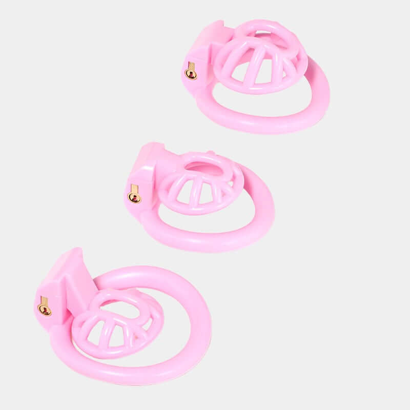 Pink Resin Drain Trap Cock Cage at Tickle & Twist