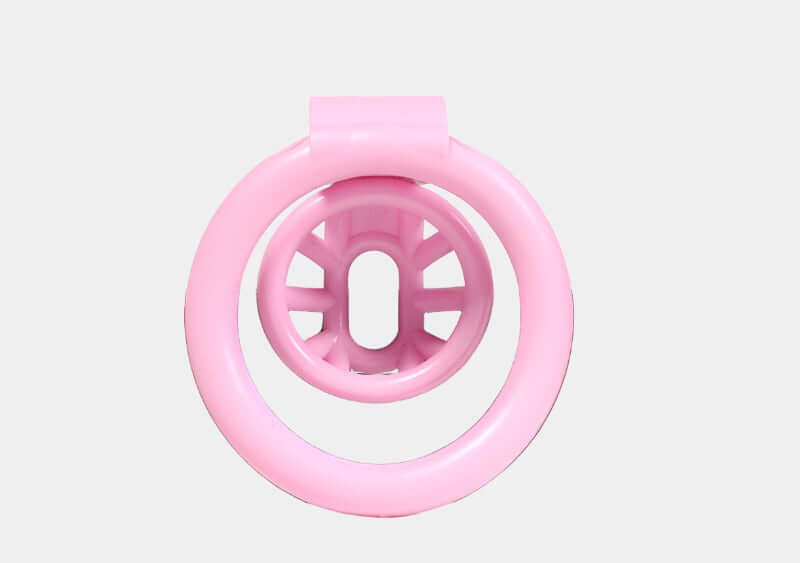 Pink Resin Drain Trap Cock Cage at Tickle & Twist