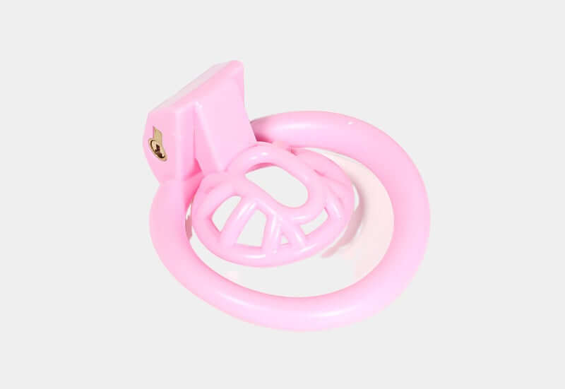 Pink Resin Drain Trap Cock Cage at Tickle & Twist