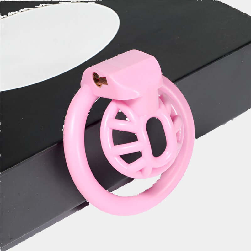 Pink Resin Drain Trap Cock Cage at Tickle & Twist