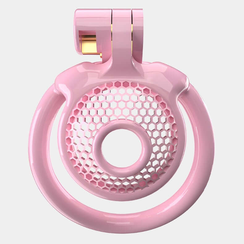 Pink Resin Net Cock Cage at Tickle & Twist