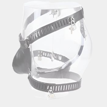 Vegan Leather BDSM Pouch Chastity Belt at Tickle & Twist