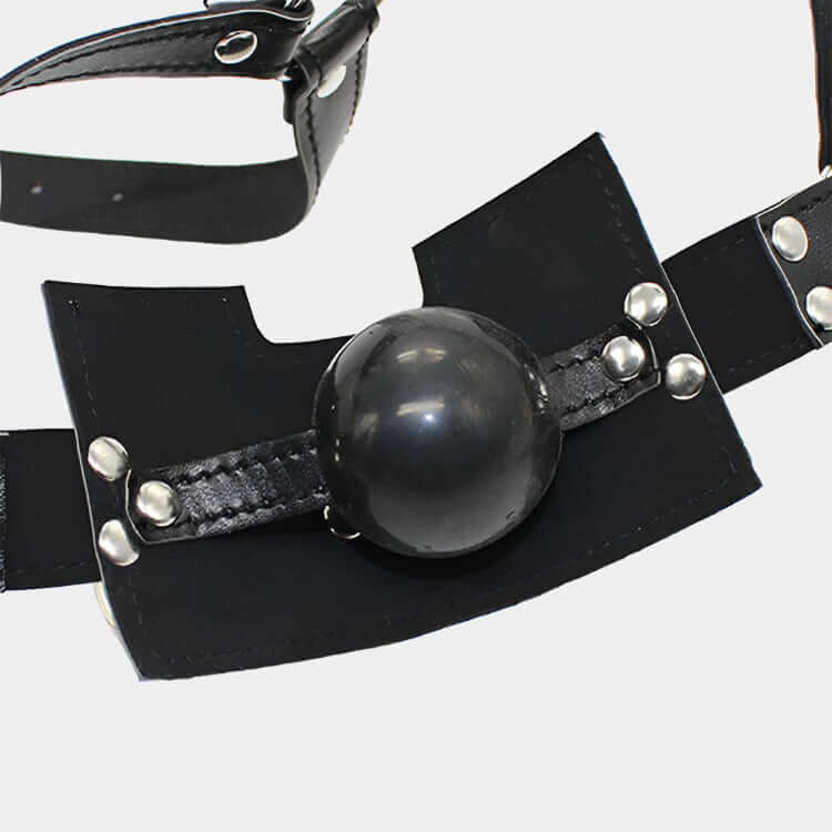 Vegan Leather Slave Bondage Muzzle at Tickle & Twist