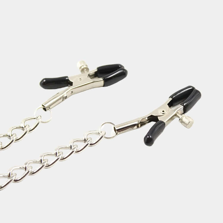 Extreme Punishment Nipple and Clit Clamp Harness at Tickle & Twist