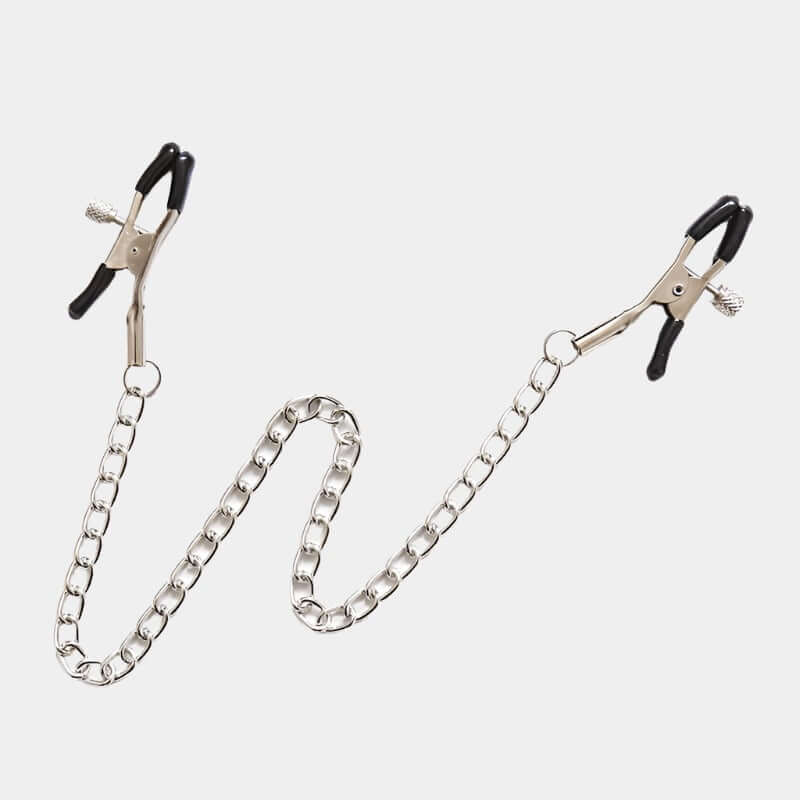 Adjustable Pinch Clamps with Chain at Tickle & Twist