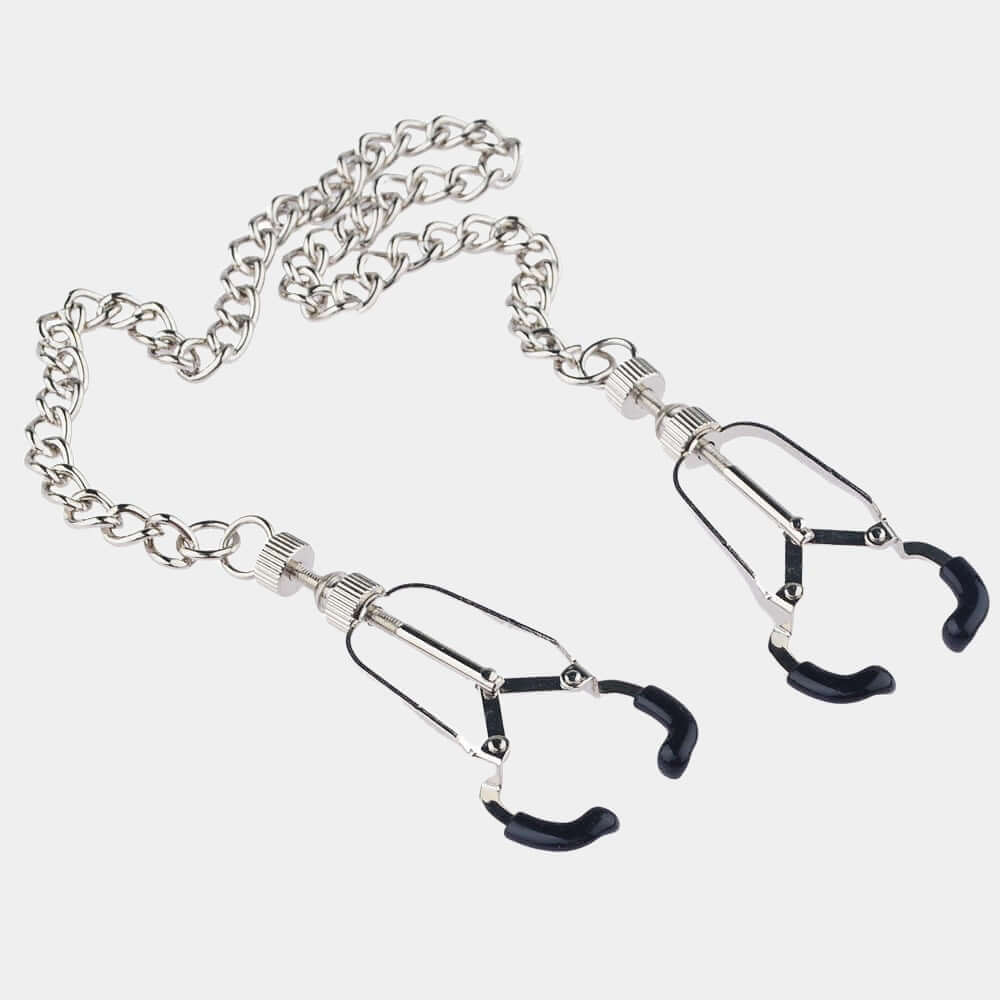 Onyx Calliper Clamps with Chain at Tickle & Twist