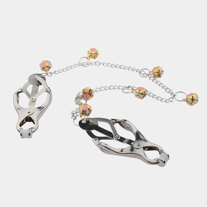 Glamorous Cantilever Clamps with Decorative Weighted Chain at Tickle & Twist